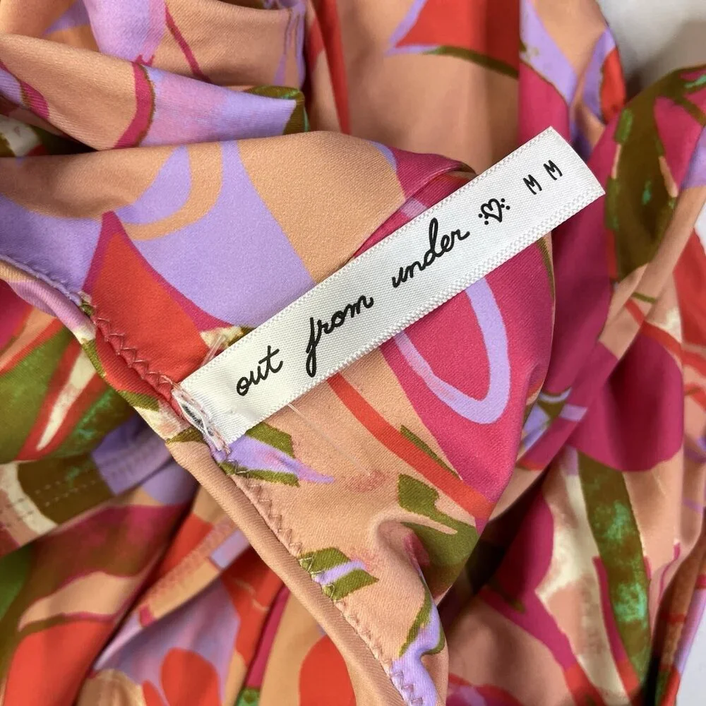 Urban Outfitters Out From Under Jean Scoop Neck One-Piece Swimsuit Floral NWOT M - Picture 6 of 6